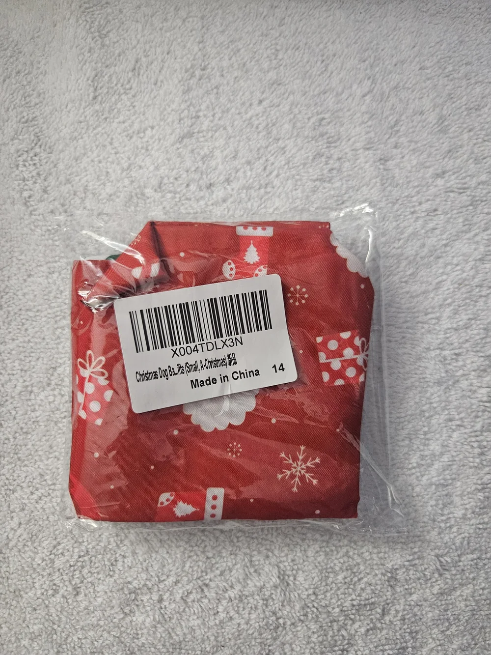 2 Pack Reversible Christmas Dog Bandana Small Pet Santa Green Stripes Polka Dot